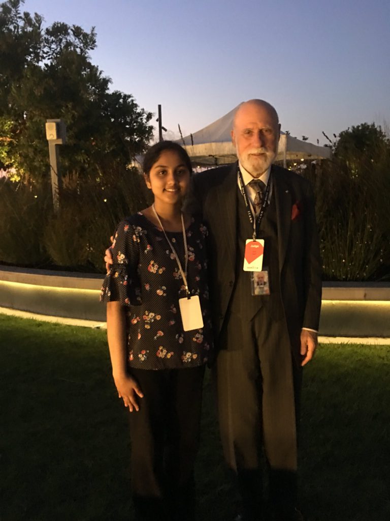 Meeting Vint Cerf, one of the developers of the Internet